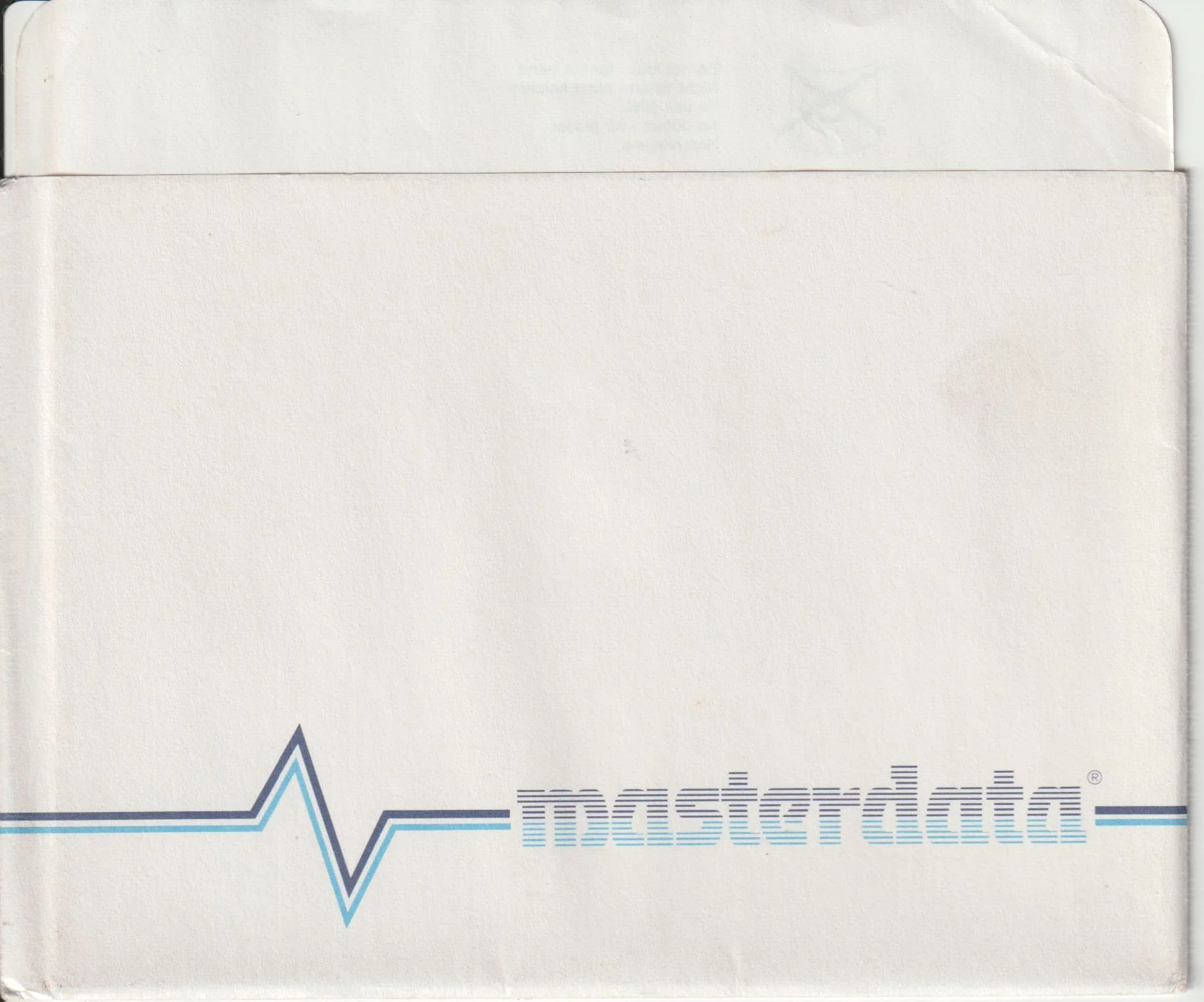 a vintage floppy disk sleeve from masterdata. Cat. no.: M18-525-001 - Front